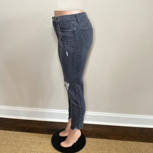 Joe's Distressed High-Rise Ankle Skinny Jeans, Size 29 - Picture 9 of 14